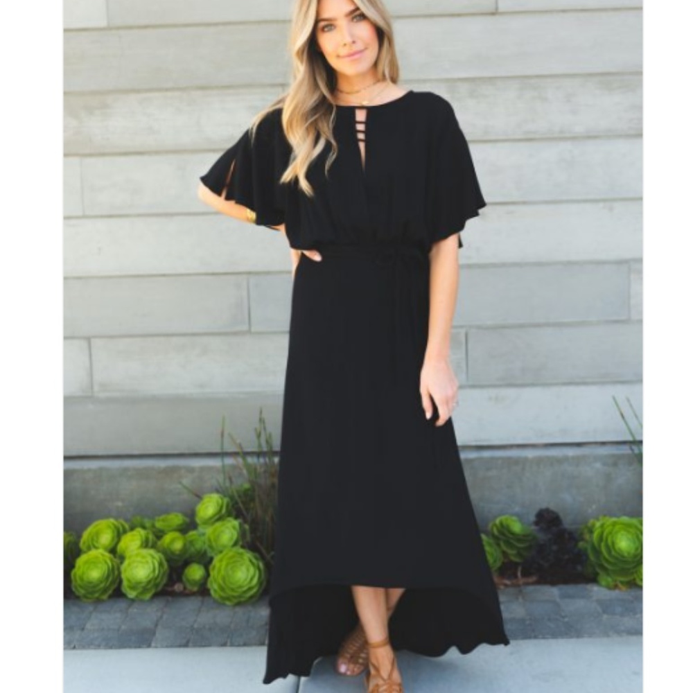 Cleobella Black High Low Dress